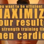 Cardio after weight lift